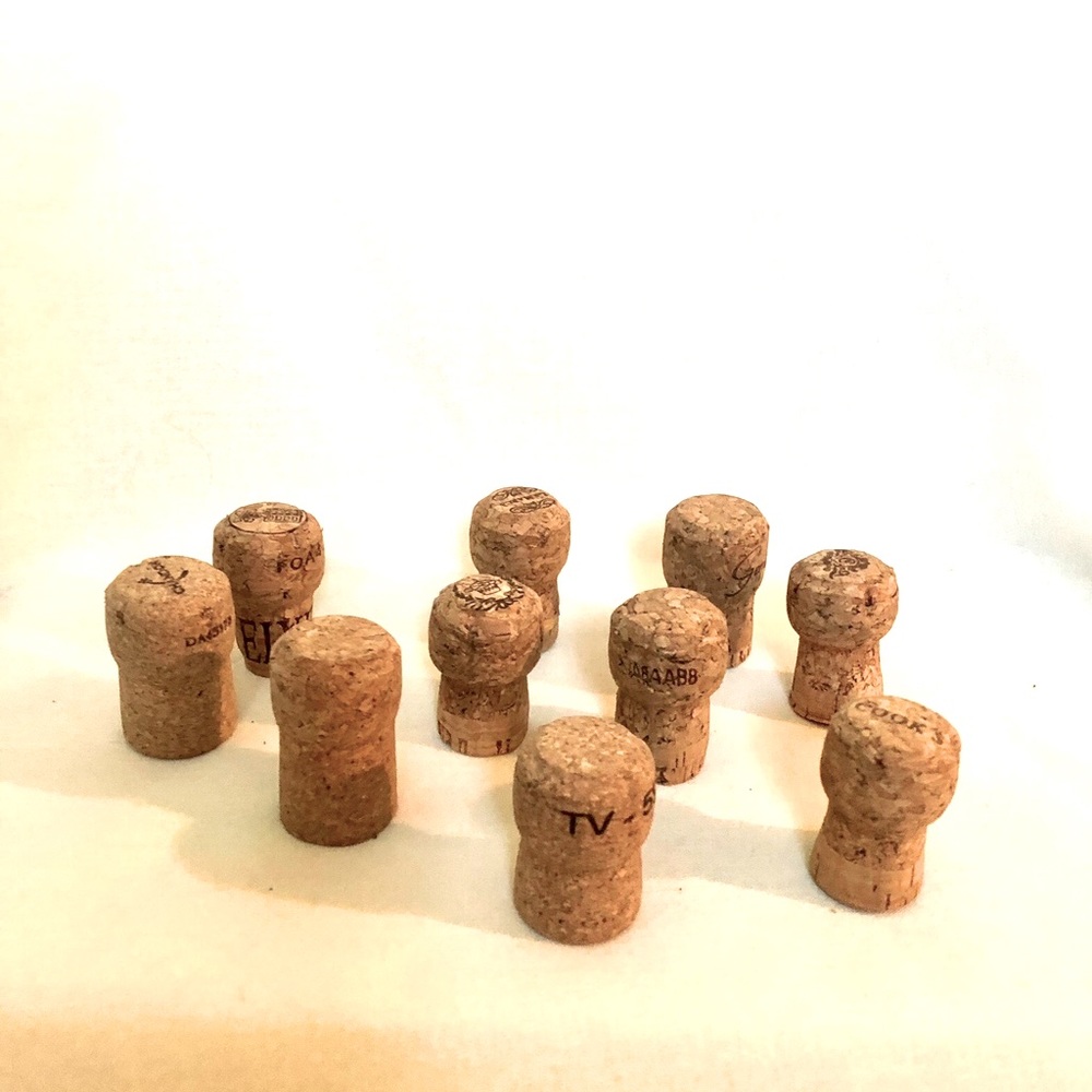 10 Assorted Brands Champagne Corks